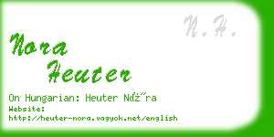 nora heuter business card